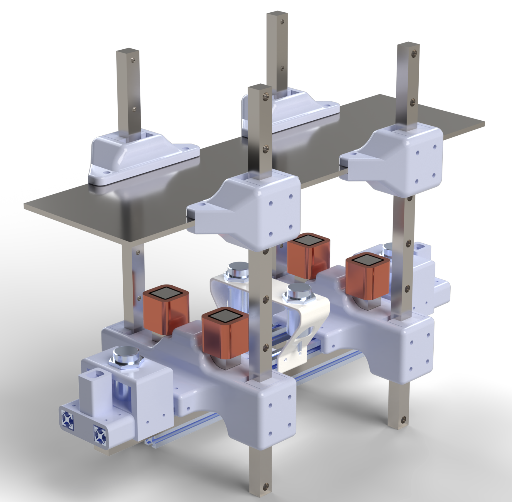 Guadaloop levitation test rig CAD render