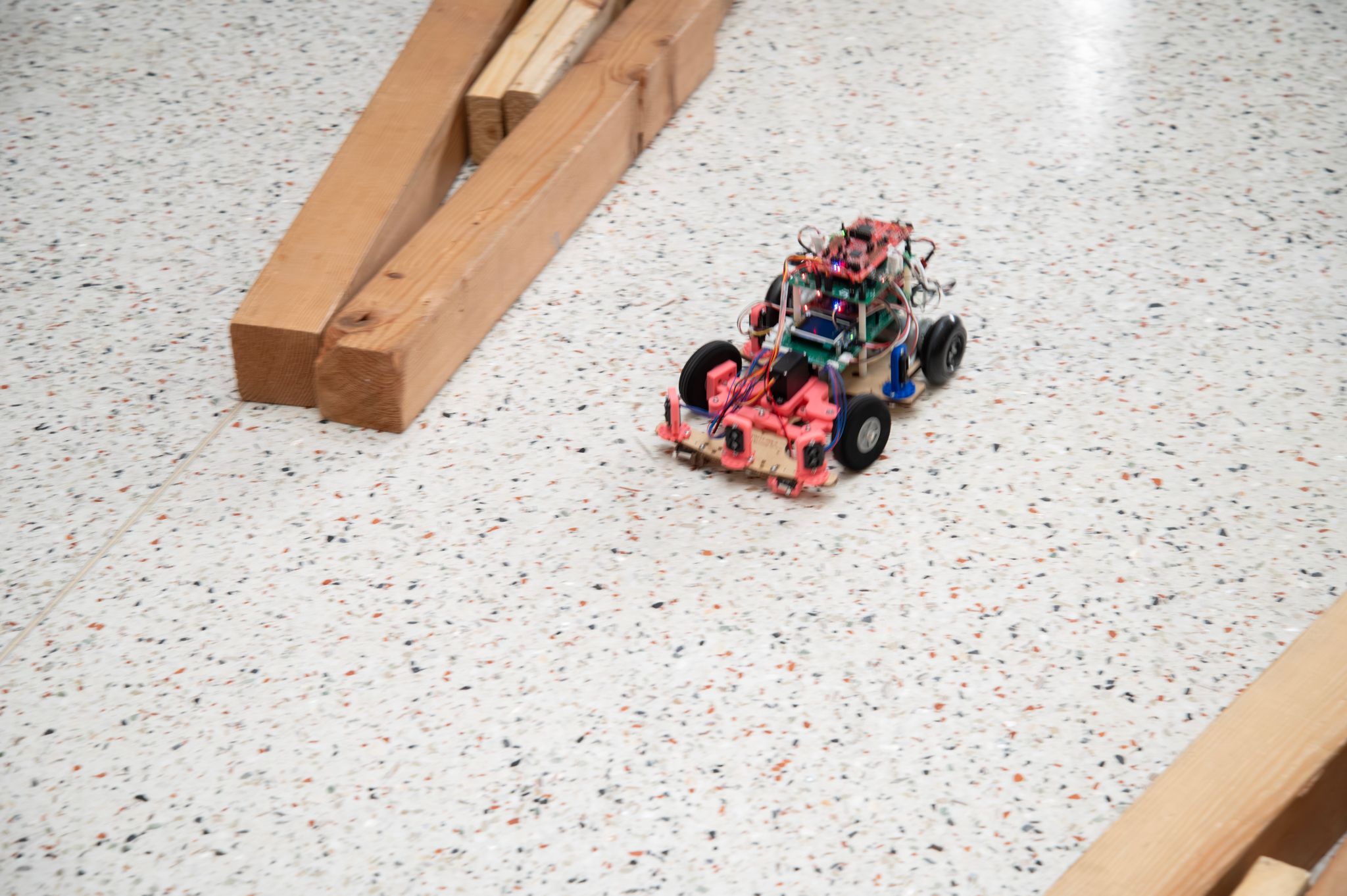TweinStein robot on the track